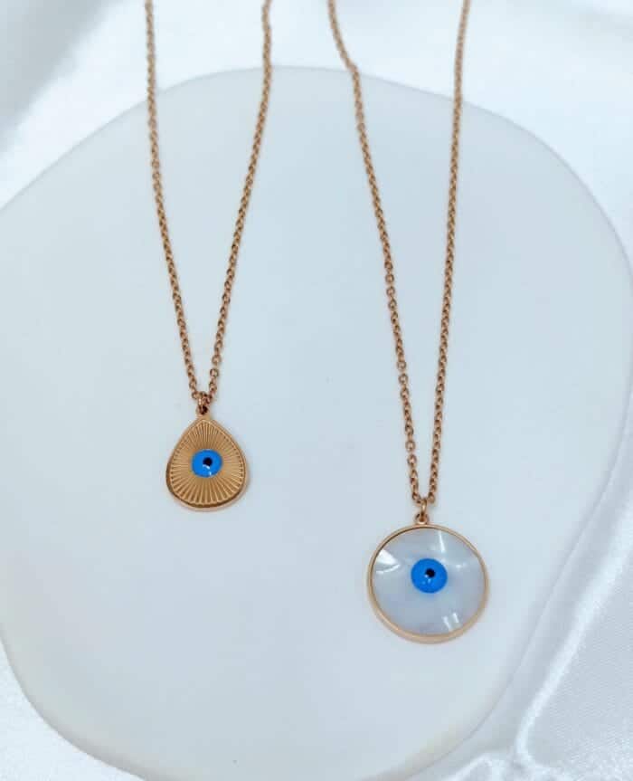 Ατσάλινο κολιέ με μάτι - Image 1