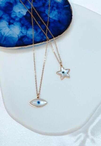 Ατσάλινο κολιέ μάτι