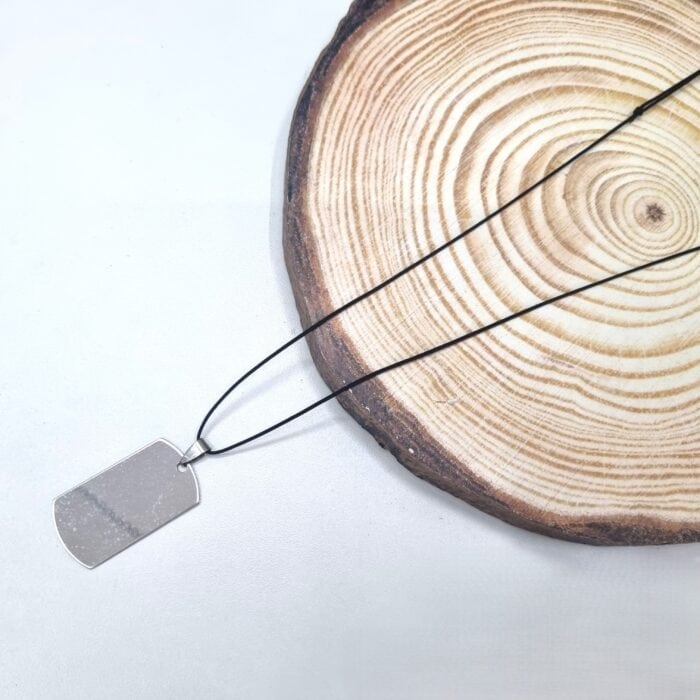 K162 Ατσάλινο κολιέ με ταυτότητα - Image 1