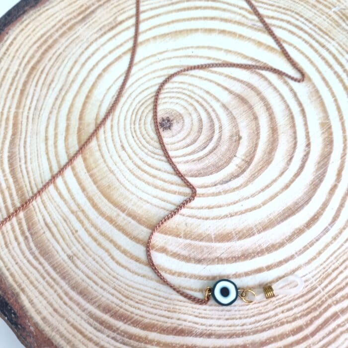 ΑΓ10 Αλυσίδα Γυαλιών - Πορτοκαλί με μάτι - Image 1