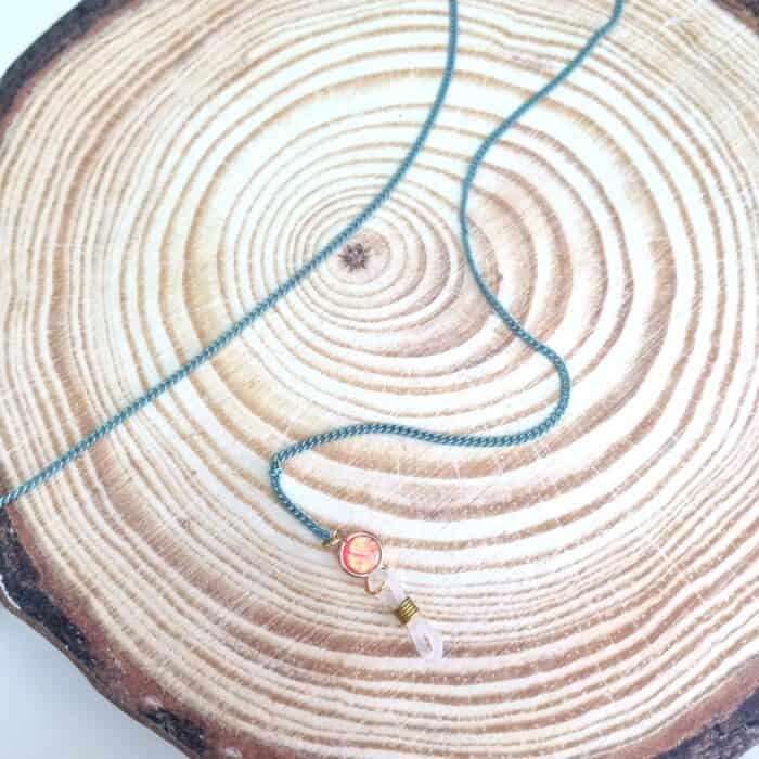 ΑΓ11 Αλυσίδα Γυαλιών - Γαλάζια με κρύσταλλο - Image 1