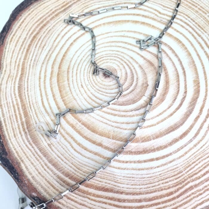 ΑΓ16 Αλυσίδα Γυαλιών - Ατσάλινη ασημί - Image 1