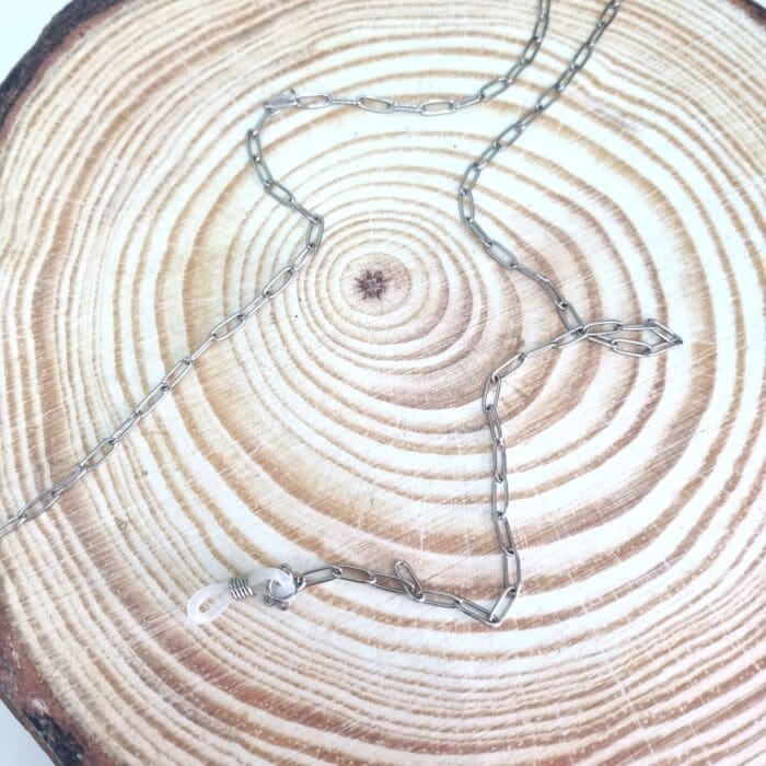 ΑΓ18 Αλυσίδα Γυαλιών - Ατσάλινη ασημί - Image 1