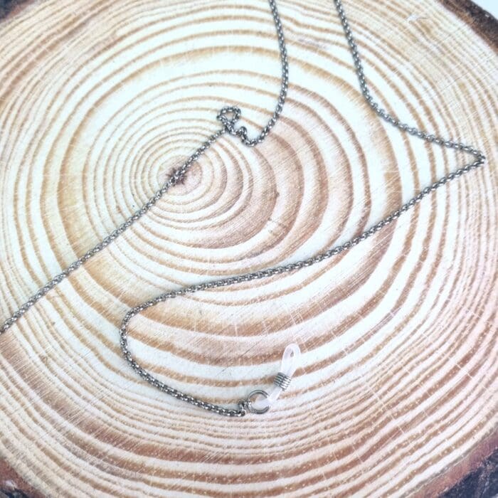 ΑΓ21 Αλυσίδα Γυαλιών - Ατσάλινη ασημί αλυσίδα λεπτή - Image 1