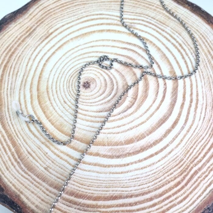 ΑΓ22 Αλυσίδα Γυαλιών - Ατσάλινη ασημί αλυσίδα - Image 1