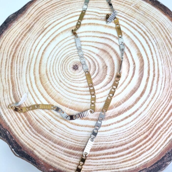 ΑΓ23 Αλυσίδα Γυαλιών - Ατσάλινη δίχρωμη - Image 1