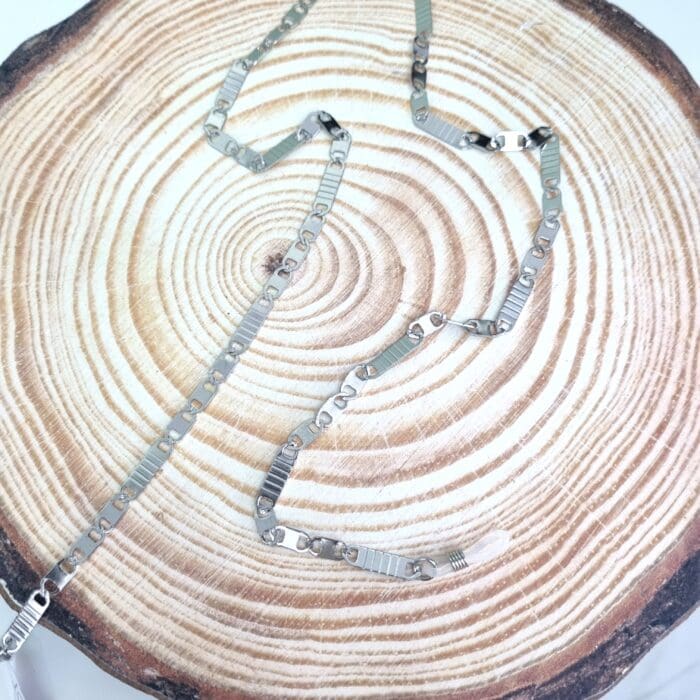 ΑΓ24 Αλυσίδα Γυαλιών - Ατσάλινη ασημί - Image 1