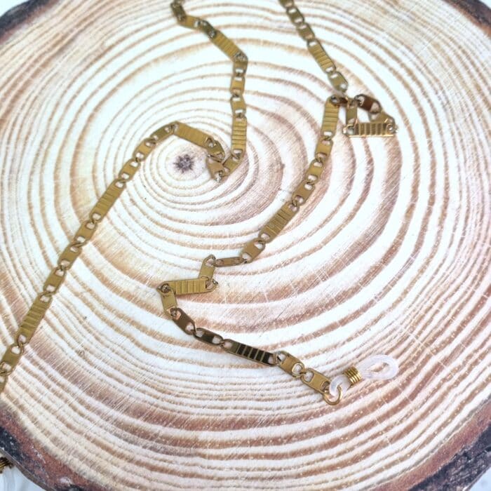 ΑΓ25 Αλυσίδα Γυαλιών - Ατσάλινη χρυσή - Image 1