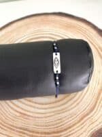 Ατσάλινο βραχιόλι ταυτότητα με μάτι - Image 3