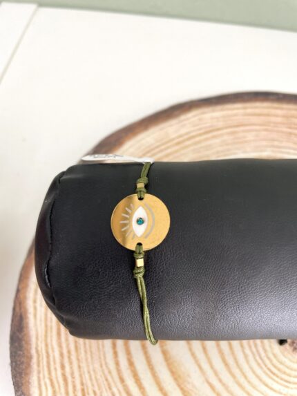 Ατσάλινο βραχιόλι στρόγγυλο μάτι