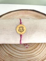 Βραχιόλι με χρυσή πεταλούδα από ατσάλι