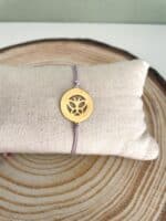 Βραχιόλι με χρυσή πεταλούδα από ατσάλι - Image 2