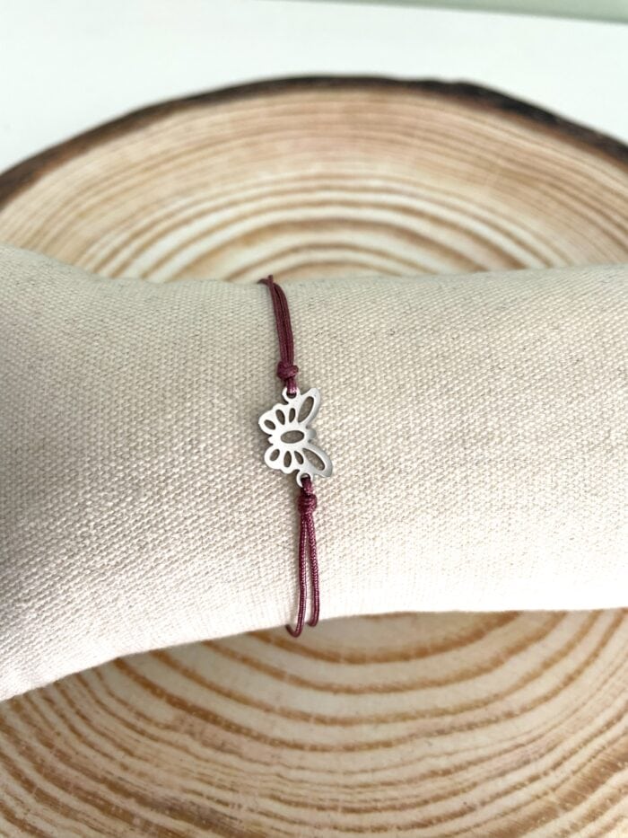 Βραχιόλι με ατσάλινη πεταλούδα - Image 3