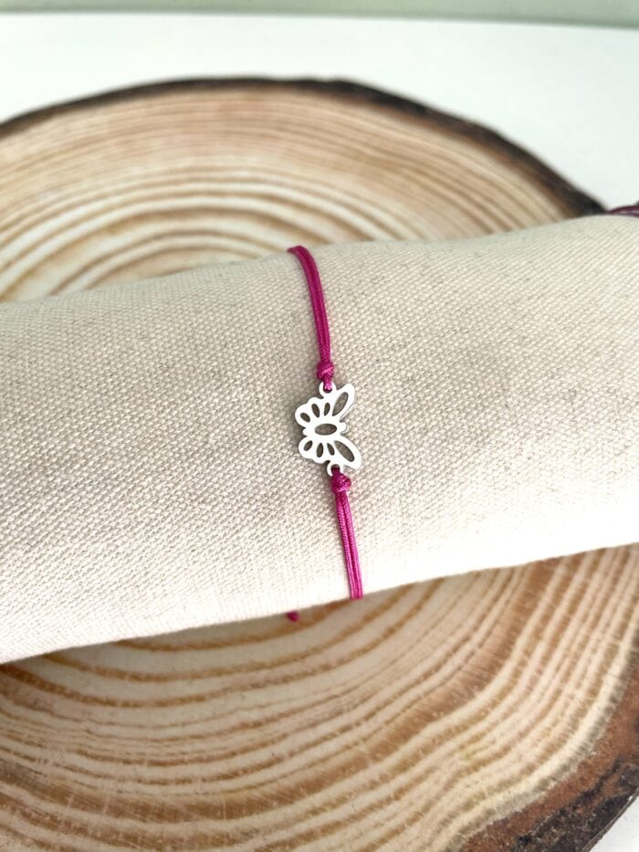 Βραχιόλι με ατσάλινη πεταλούδα - Image 2