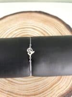 Βραχιόλι με ατσάλινο τριανταφυλλάκι