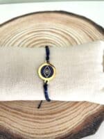 Βραχιόλι με μπλέ μάτι από ατσάλι