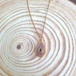 Κολιέ δάκρυ με δίχρωμο σμάλτο - Image 6