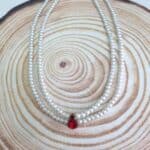 Κολιέ με πέρλες και στρας - Image 3