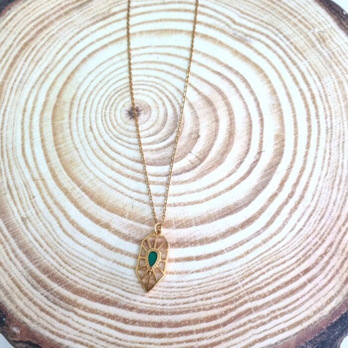 Κολιέ με κρεμαστό στοιχείο με σμάλτο - Image 2