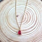 Κολιέ με κρύσταλλο δάκρυ