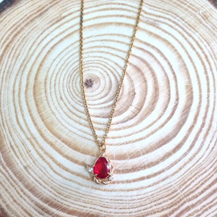 Κ151 Κολιέ με κρύσταλλο δάκρυ - Image 1