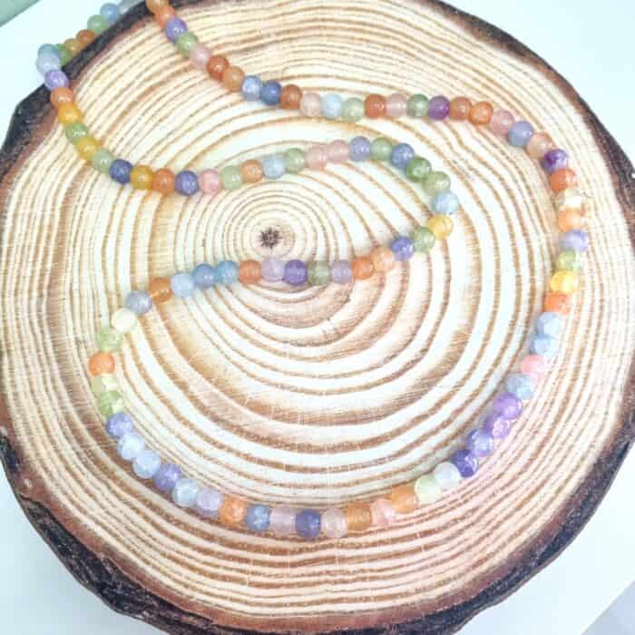 Κ160 Μακρύ κολίε με πολύχρωμες χάντρες - Image 1