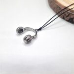 Ατσάλινο κολιέ με ακουστικά - Image 2