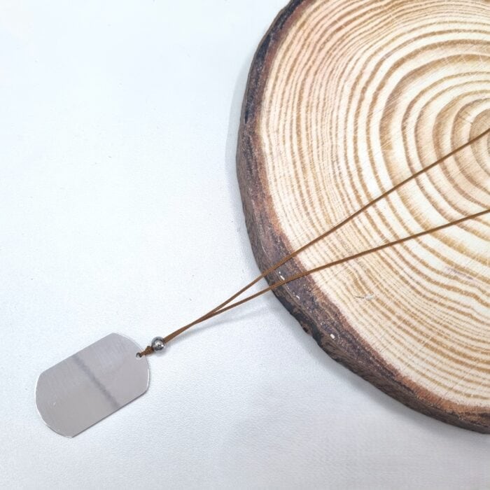 Ατσάλινο κολιέ με ταυτότητα - Image 4