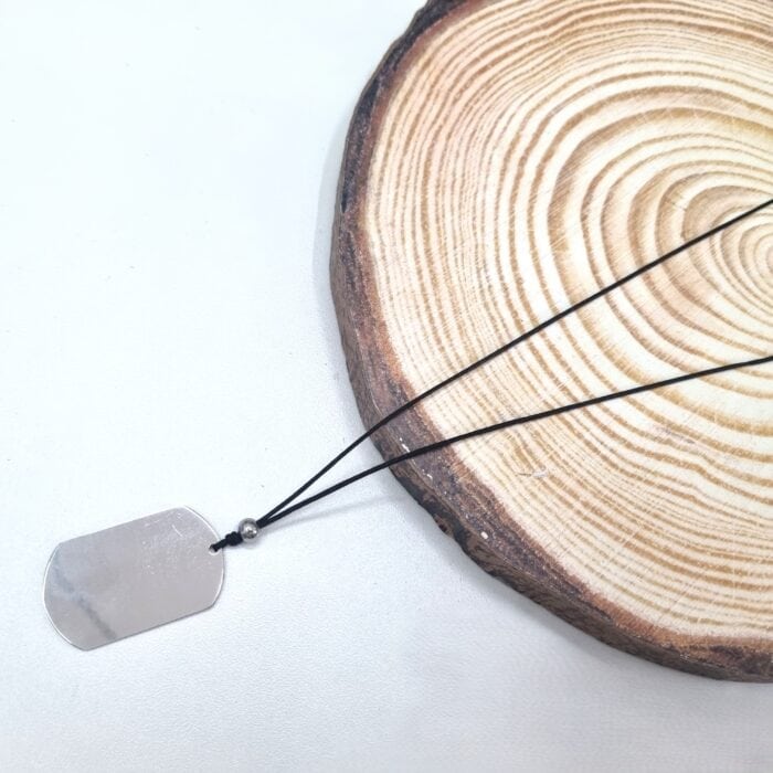 Κ175 Ατσάλινο κολιέ με ταυτότητα - Image 1