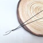 Ατσάλινο κολιέ με κορδόνι - Image 4