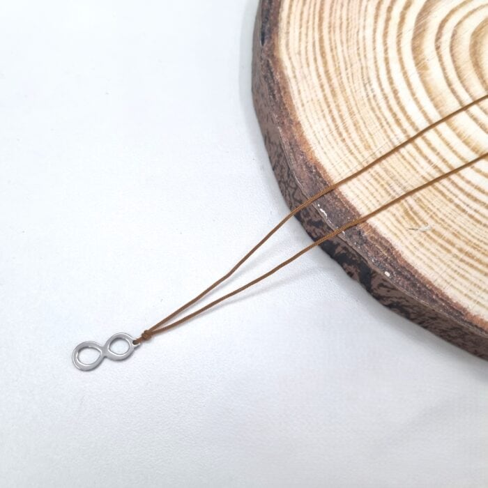 Ατσάλινο κολιέ με άπειρο - Image 2