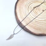 Ατσάλινο κολιέ με φτερό