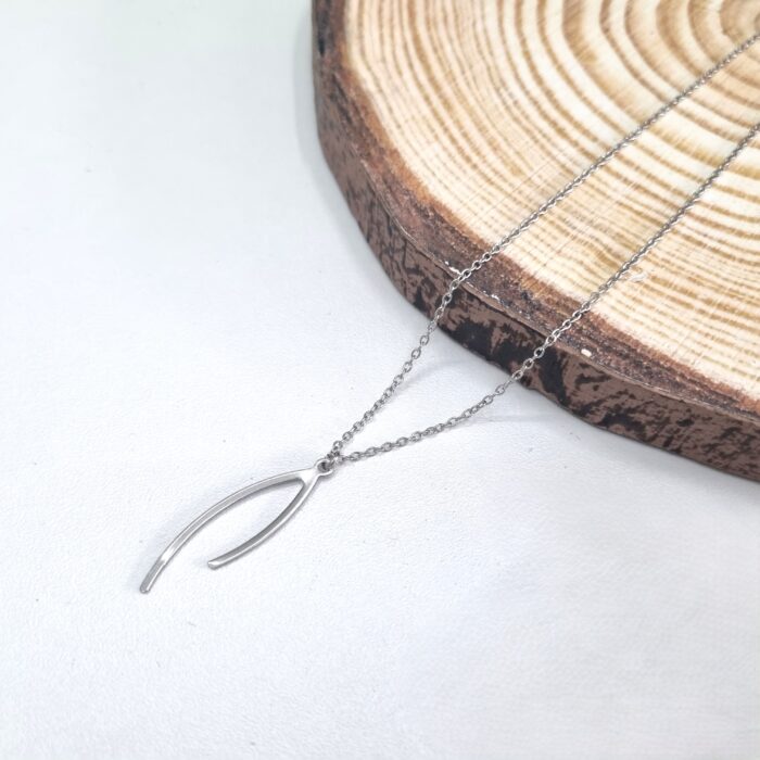 Κ212 Κολιέ με ατσάλινο κρεμαστό στοιχείο - Image 1