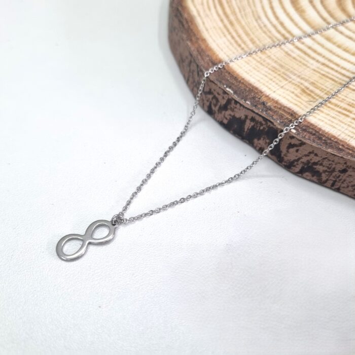 Κ213 Ατσάλινο κολιέ με άπειρο - Image 1