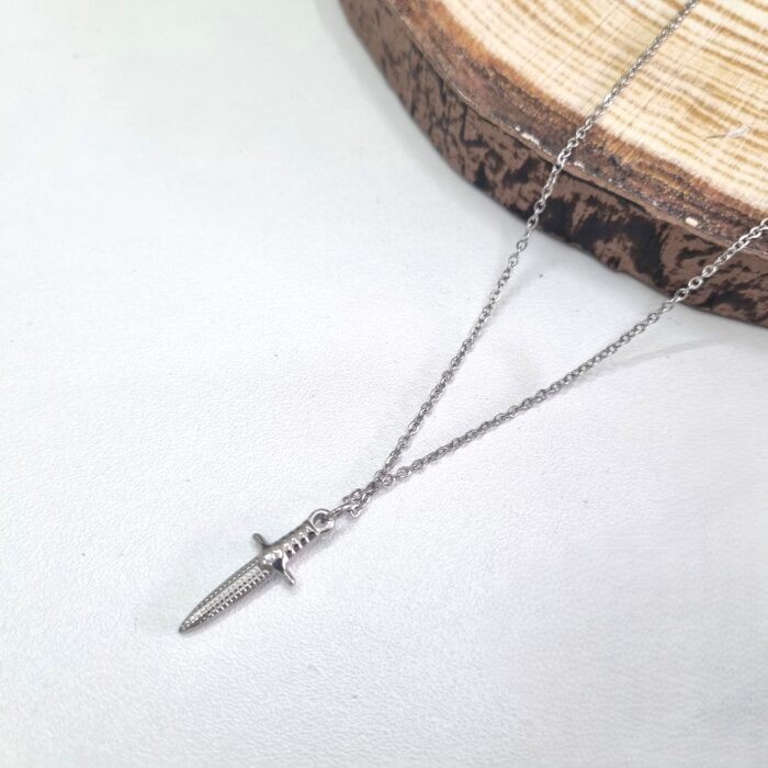 Κ214 Ατσάλινο κολιέ με μαχαίρι - Image 1