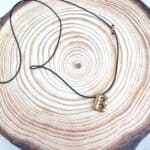 Μακρύ κολιέ με ατσάλινο μονόγραμμα Β - Image 2