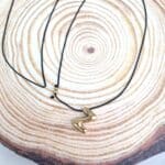 Μακρύ κολιέ με ατσάλινο μονόγραμμα Ζ - Image 2