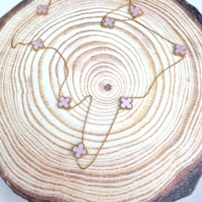 Ατσάλινο μακρύ κολιέ με σταυρούς - Image 1