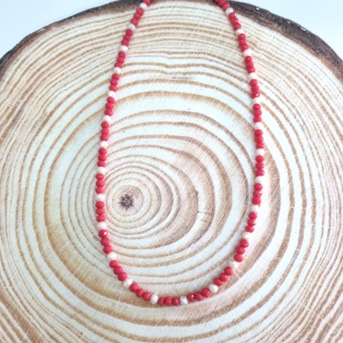 Κολιέ με δίχρωμα κρύσταλλα - Image 4