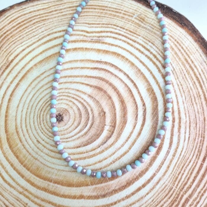 Κολιέ με δίχρωμα κρύσταλλα - Image 3