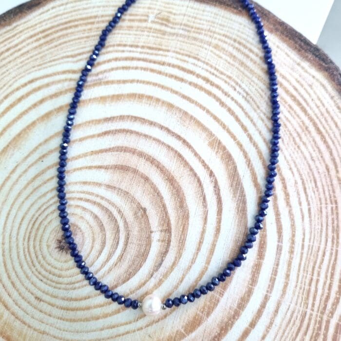 Κολιέ με κρύσταλλα και μαργαριτάρι - Image 3