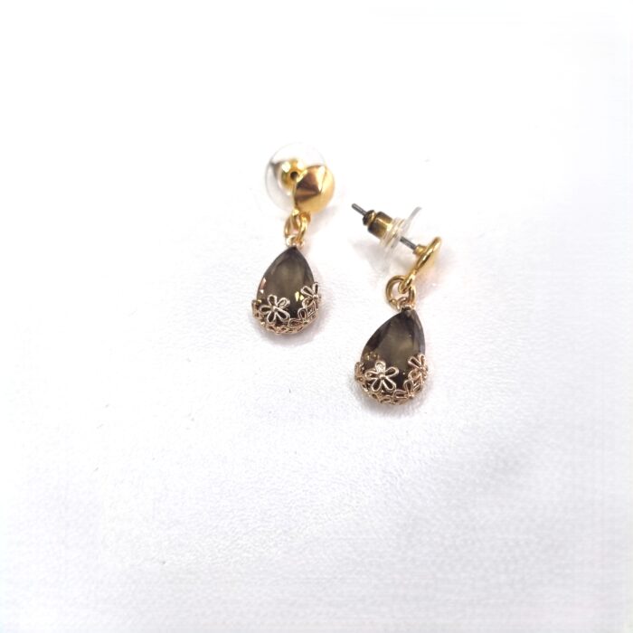 Κρεμαστά σκουλαρίκια σταγόνες με κρύσταλλα - Image 4