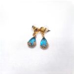 Κρεμαστά σκουλαρίκια σταγόνες με κρύσταλλα