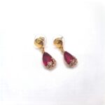 Κρεμαστά σκουλαρίκια σταγόνες με κρύσταλλα - Image 2