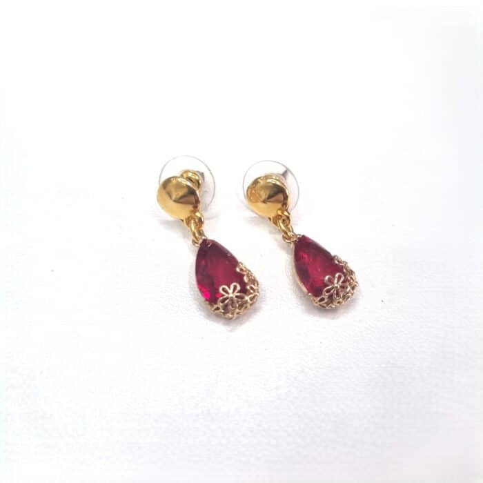 Κρεμαστά σκουλαρίκια σταγόνες με κρύσταλλα - Image 2