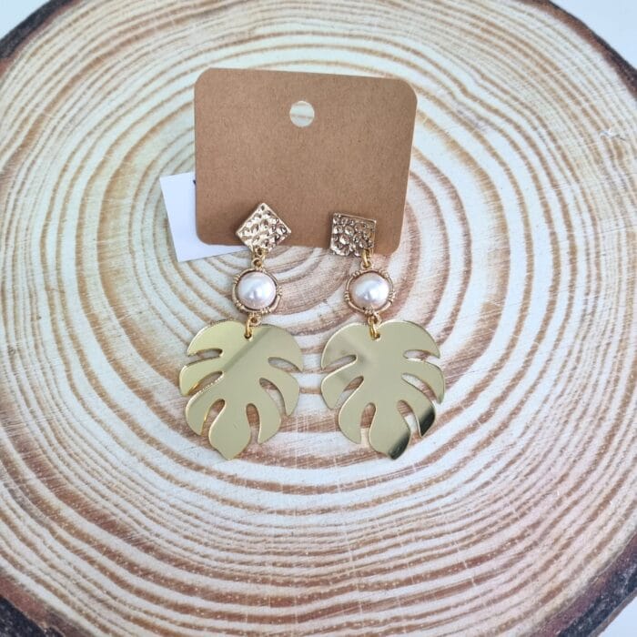 Σ11 Κρεμαστά σκουλαρίκια φύλλα - Image 1