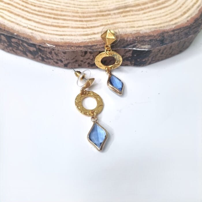 Κρεμαστά σκουλαρίκια με κρύσταλλα ρόμβος - Image 12