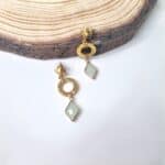 Κρεμαστά σκουλαρίκια με κρύσταλλα ρόμβος - Image 11