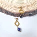 Κρεμαστά σκουλαρίκια με κρύσταλλα ρόμβος - Image 8