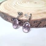 Κρεμαστά σκουλαρίκια οβάλ κρύσταλλα - Image 7